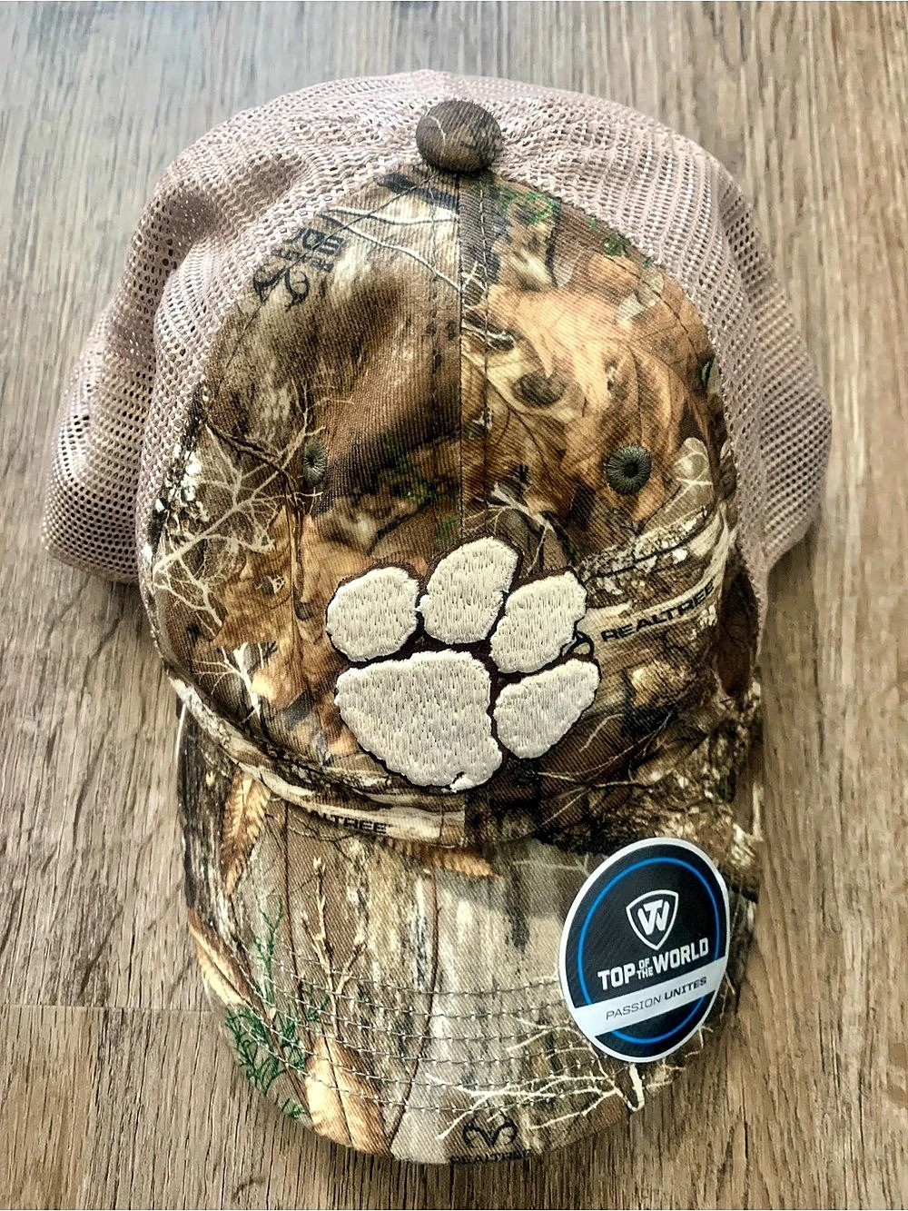 NWT Clemson Tigers NCAA Top of the World TOW Camouflage Snapback One Size Cap